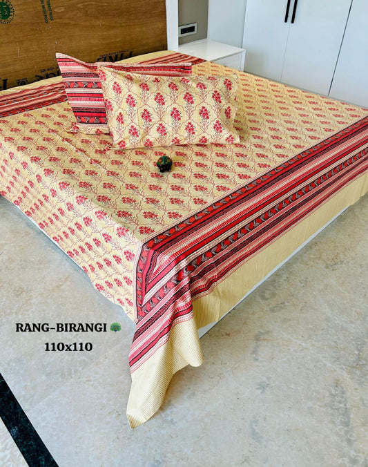 Jaipuri HandBlock Print Bedsheet