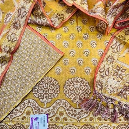 Embroidered Banarsi Cotton Suit