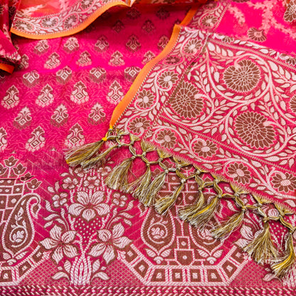 Embroidered Banarsi Cotton Suit