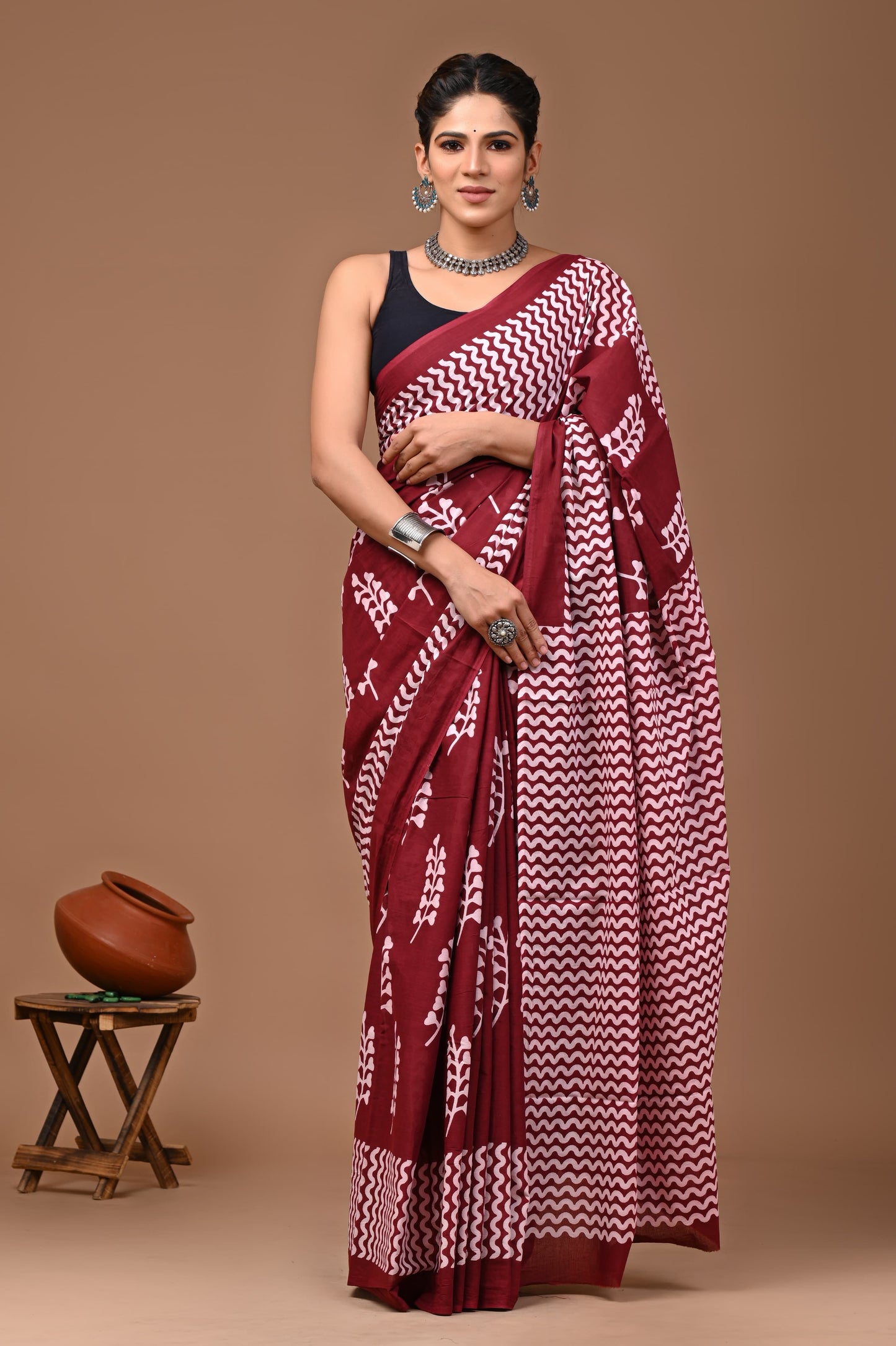 Jaipuri Mul Mul Cotton Saree