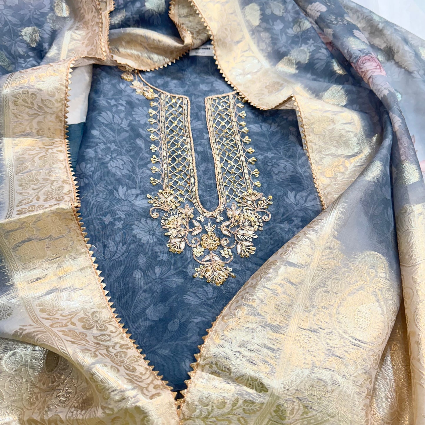 Embroidered OrganzaSuit